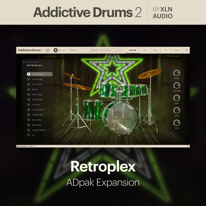 XLN Audio Addictive Drums 2: Retroplex ADpak