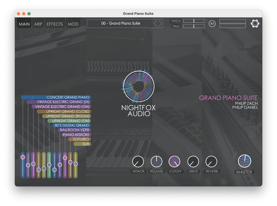 Nightfox Audio Grand Piano Suite