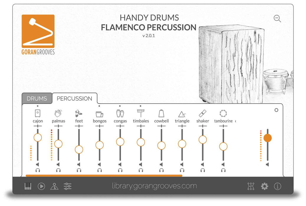 Goran Groves Library Handy Drums- FLAMENCO PERCUSSION V2