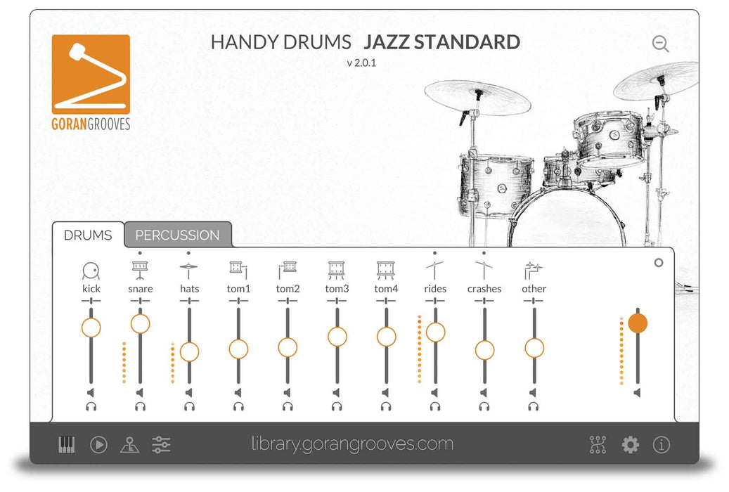 Goran Groves Library Handy Drums- JAZZ STANDARD V2