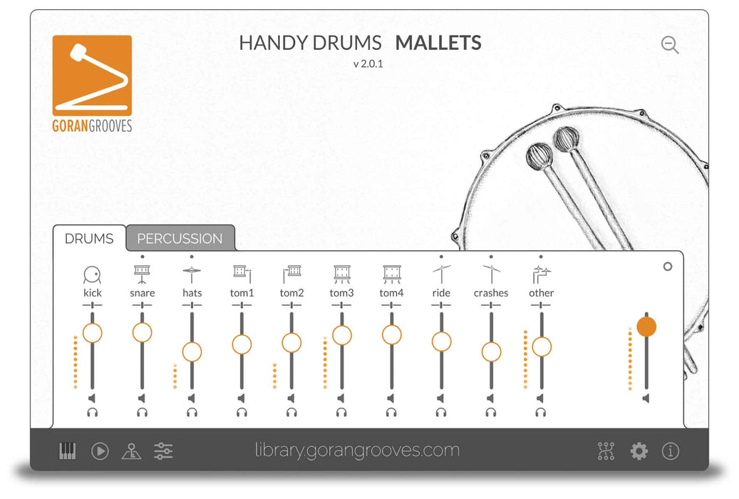Goran Groves Library Handy Drums- MALLETS V2