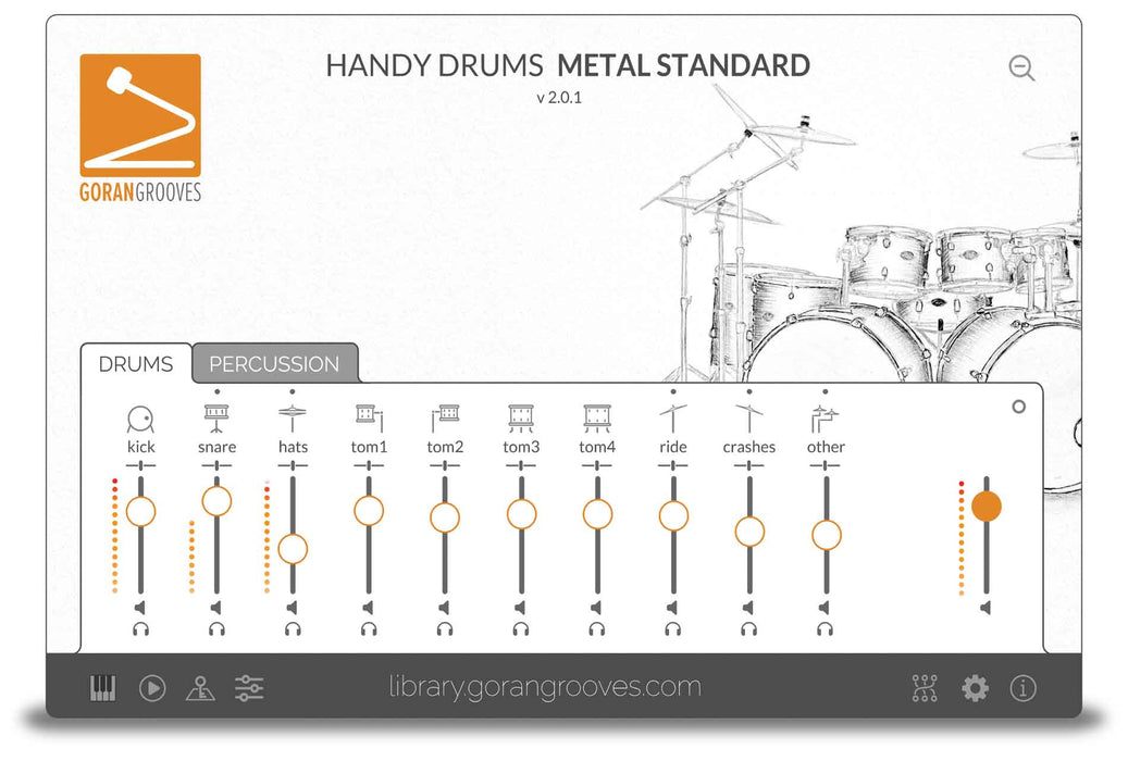 Goran Groves Library Handy Drums- METAL STANDARD V2