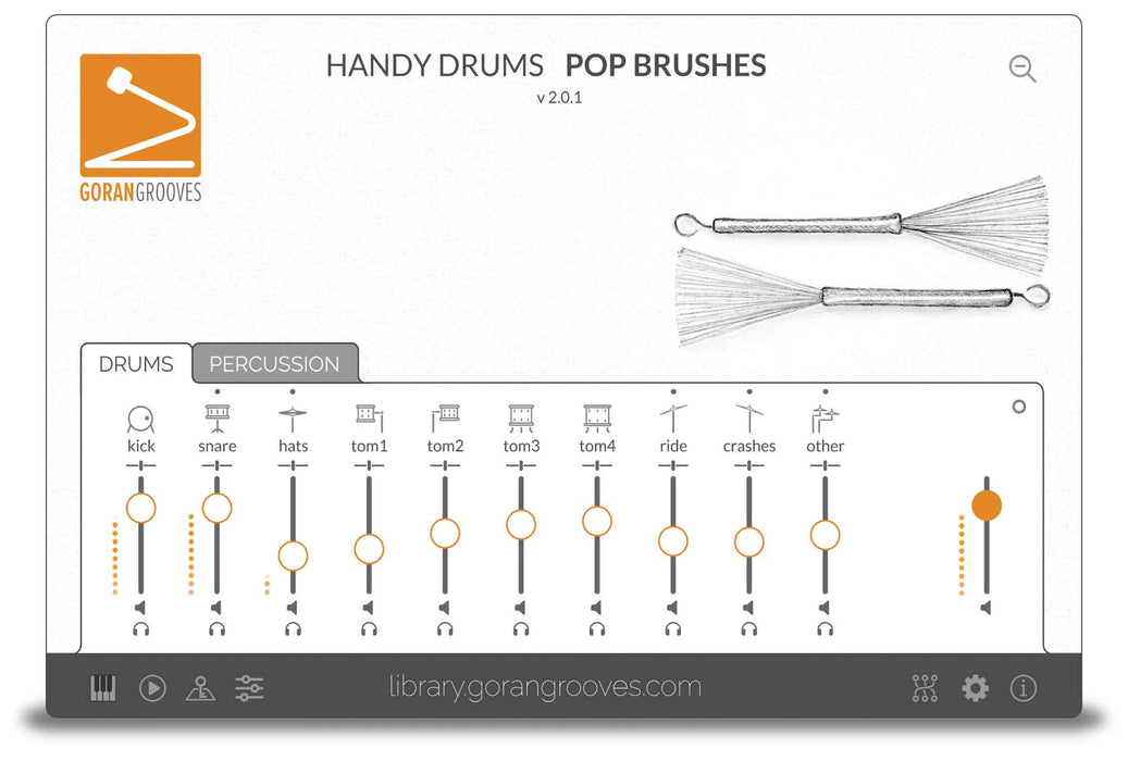 Goran Groves Library Handy Drums- POP BRUSHES V2