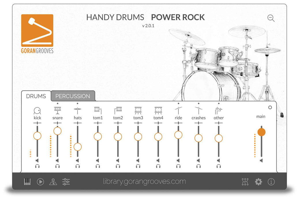 Goran Groves Library Handy Drums- POWER ROCK V2