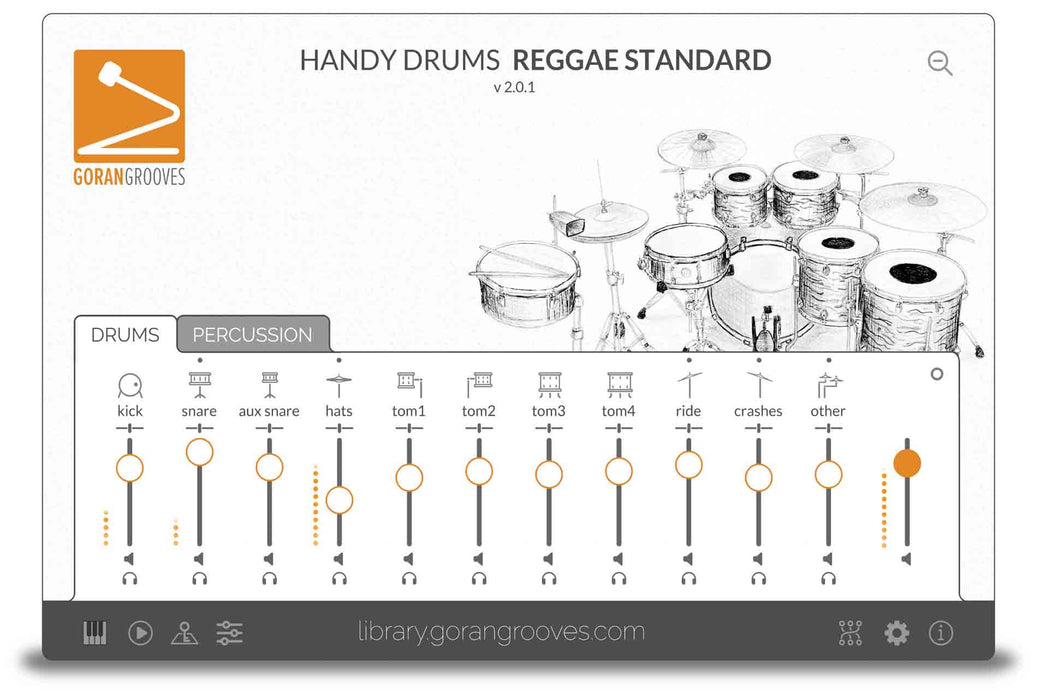 Goran Groves Library Handy Drums- REGGAE STANDARD V2
