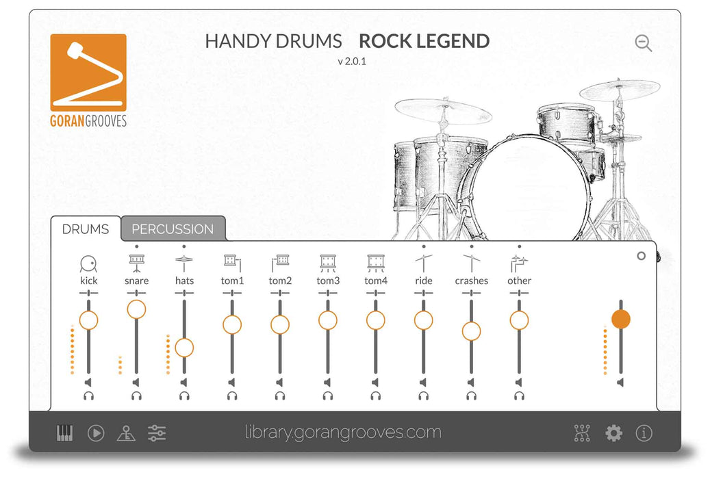 Goran Groves Library Handy Drums- ROCK LEGEND V2