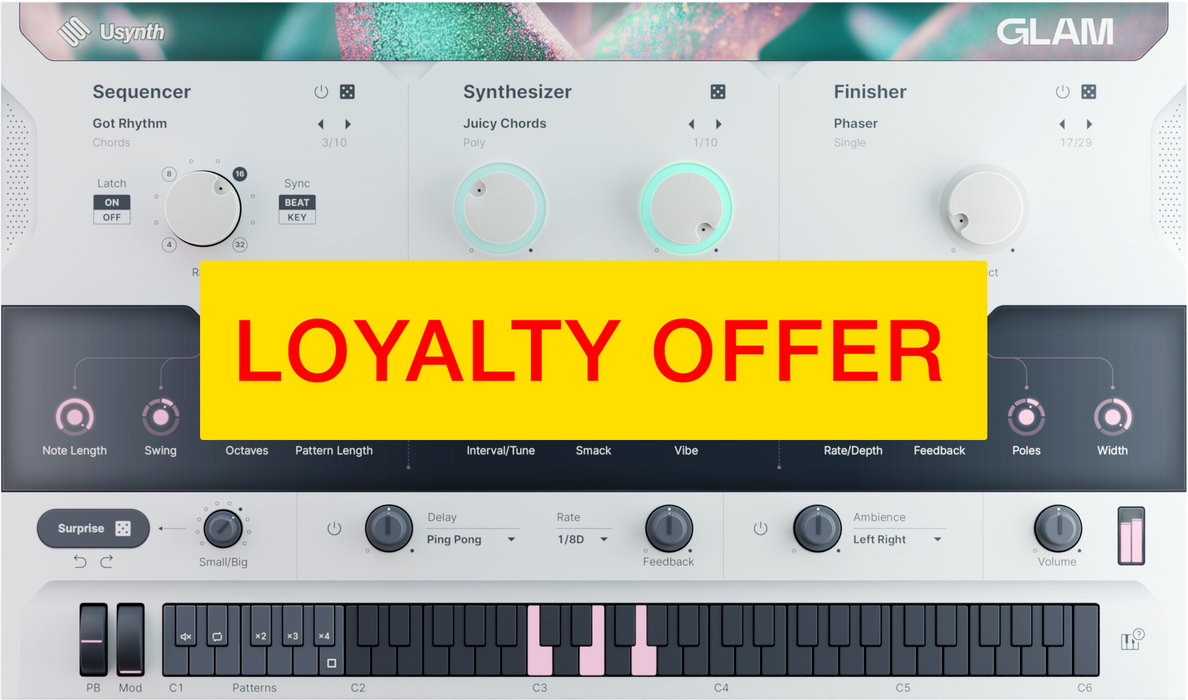 UJAM GLAM Loyalty Offer