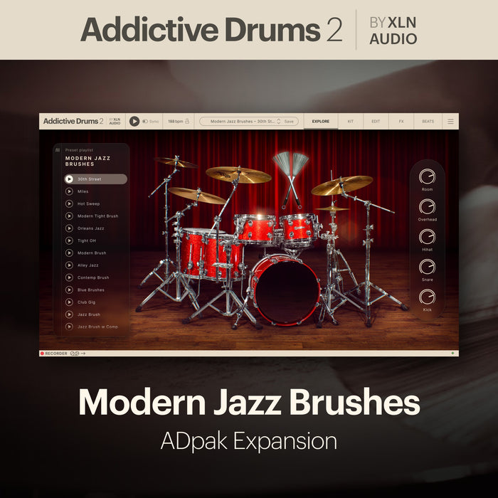XLN Audio Addictive Drums 2: Modern Jazz Brushes ADpak