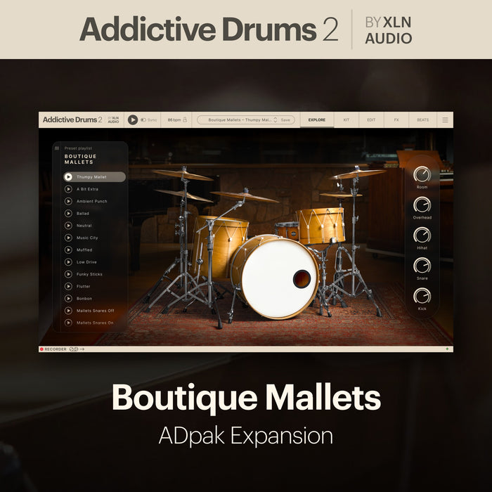 XLN Audio Addictive Drums 2: Boutique Mallets