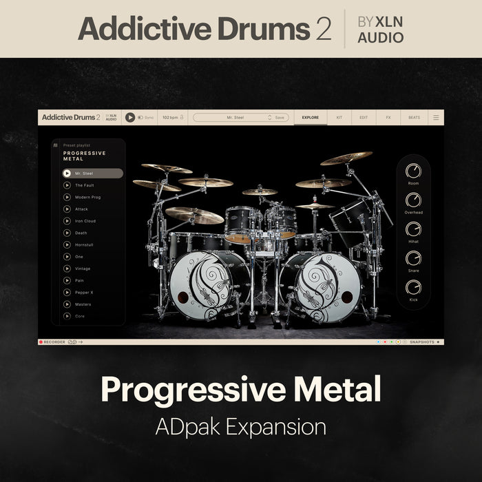 XLN Audio Addictive Drums 2: Progressive Metal ADpak