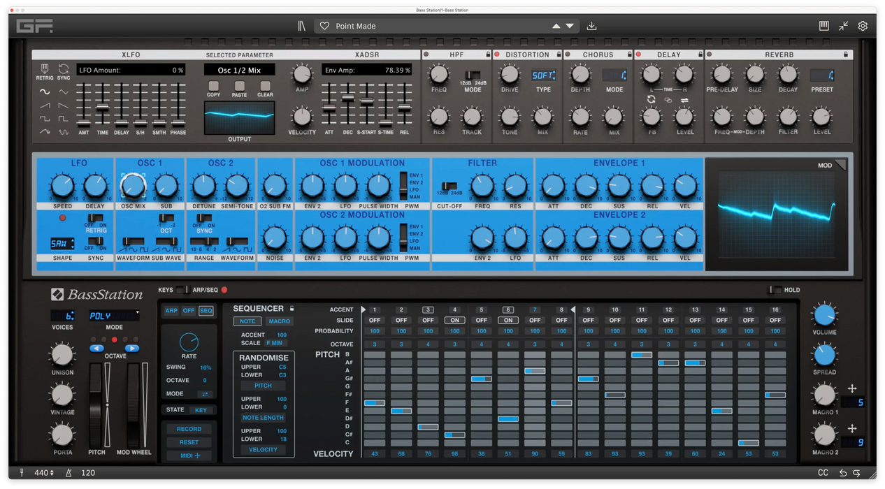 G-Force Novation Bass Station