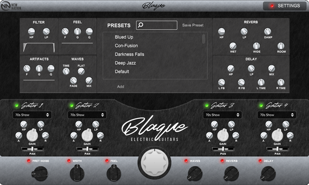 NNLLC Blaque - Dark Electric Guitar
