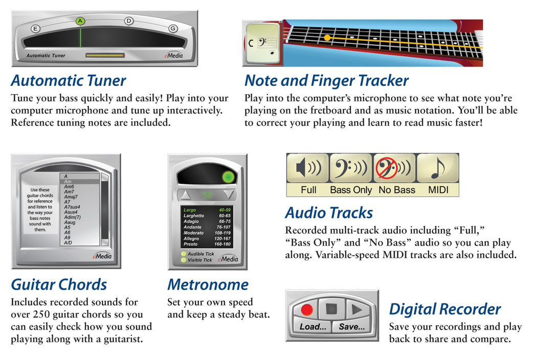 eMedia Bass Method - Mac for 10.5 to 10.14, 32-bit