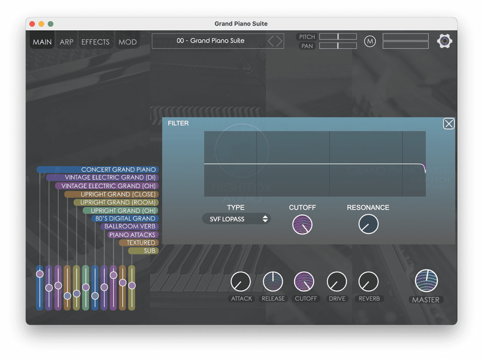 Nightfox Audio Grand Piano Suite