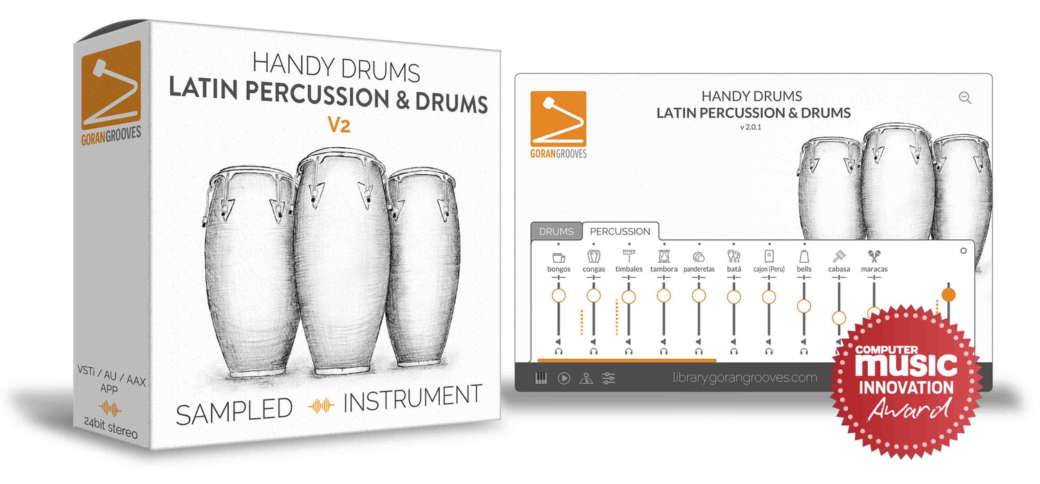 Goran Groves Library Handy Drums- LATIN PERCUSSION & DRUMS V2