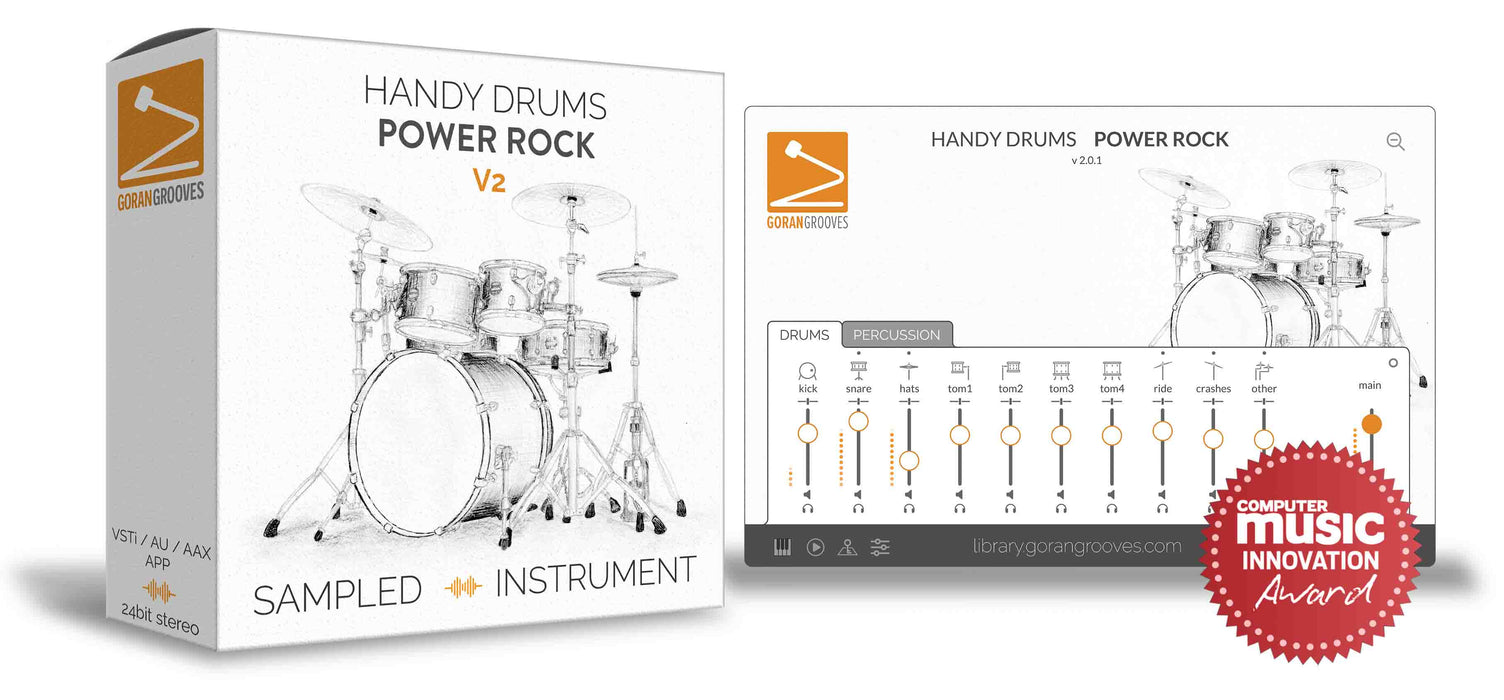 Goran Groves Library Handy Drums- POWER ROCK V2
