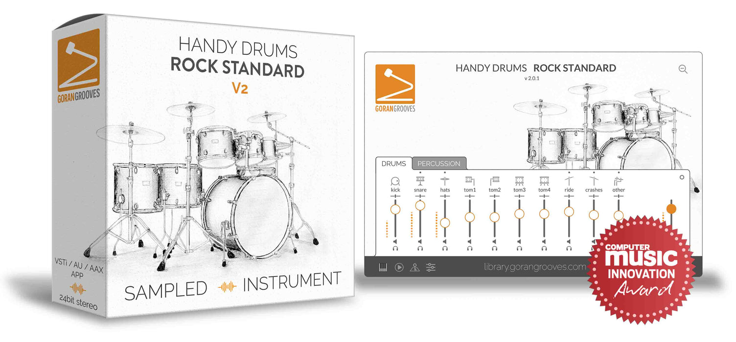 Goran Groves Library Handy Drums- ROCK STANDARD V2