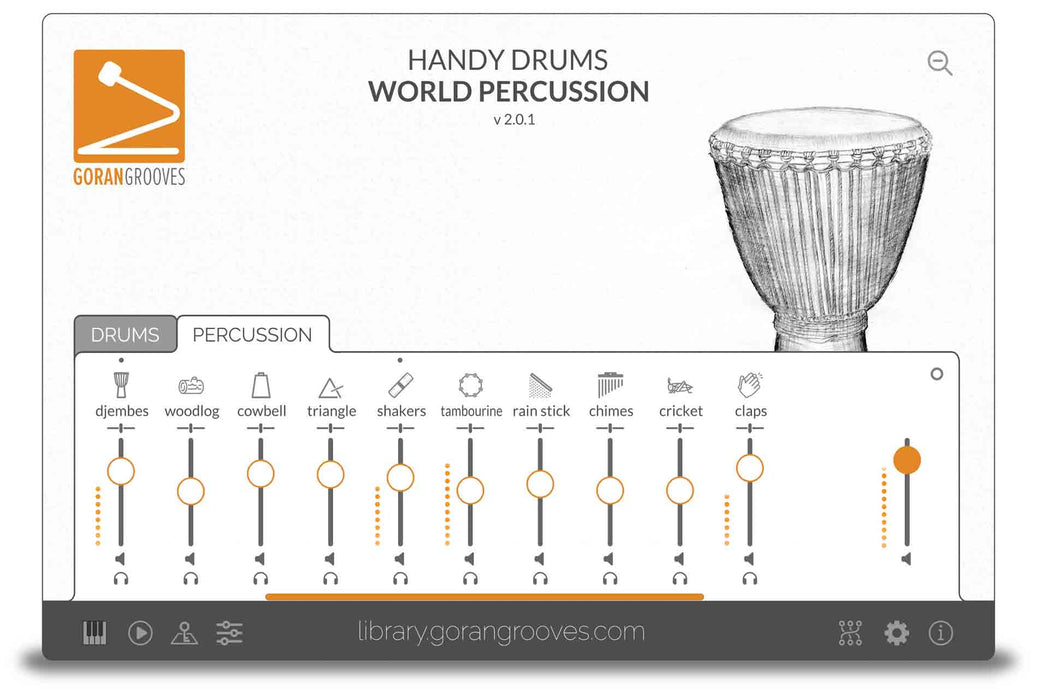 Goran Groves Library Handy Drums- WORLD PERCUSSION V2