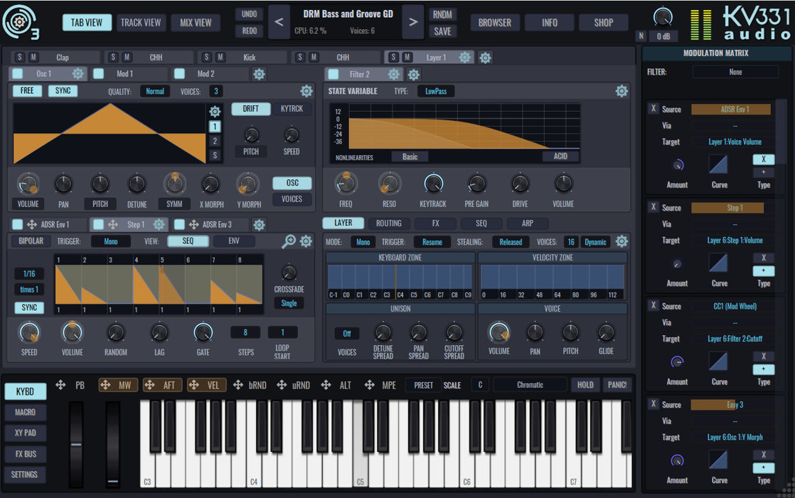 KV331 SynthMaster 3 < SM One UPG