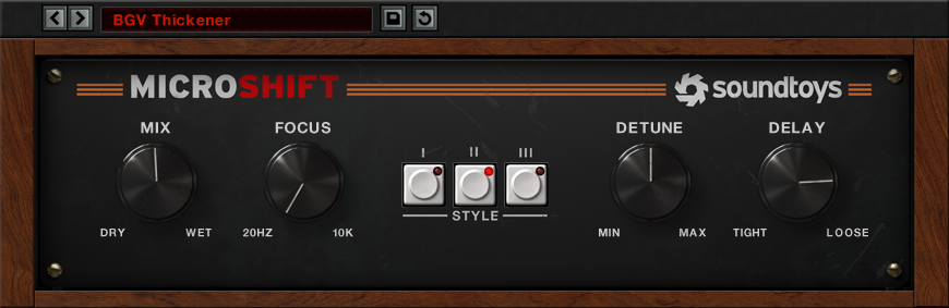 SoundToys MicroShift 5