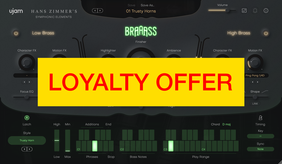 UJAM BRAAASS Loyalty Offer