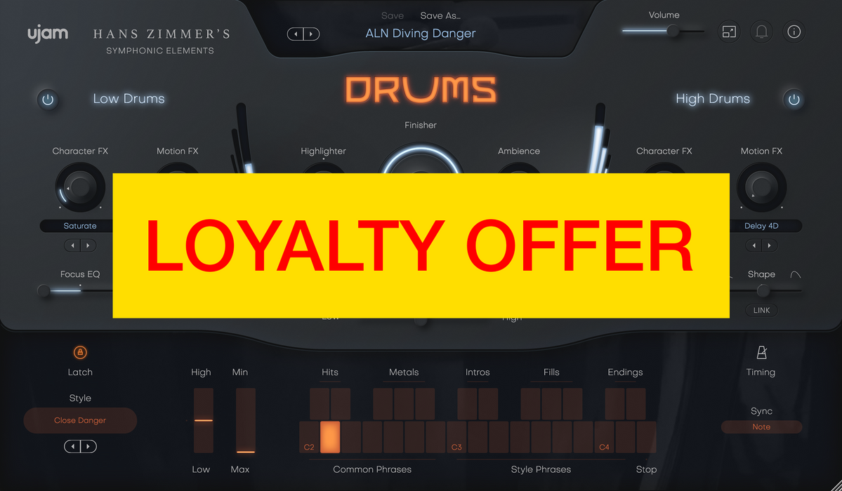UJAM Symphonic Elements Bundle Loyalty Offer