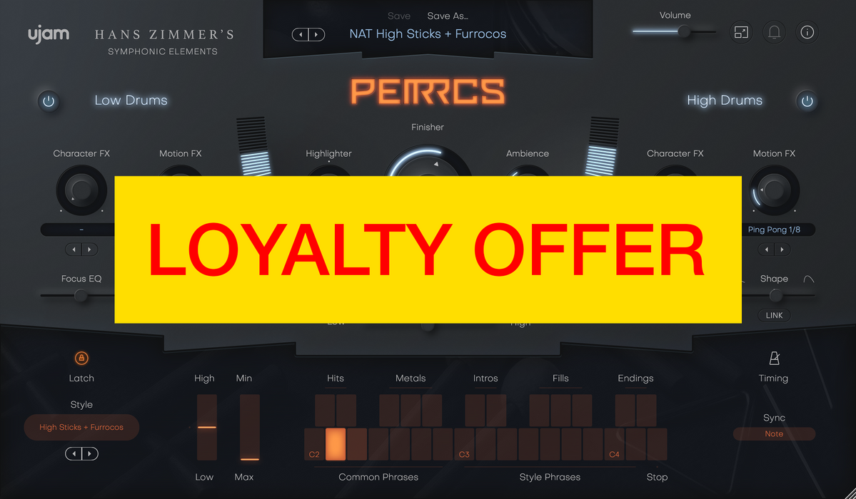 UJAM Symphonic Elements Bundle Loyalty Offer