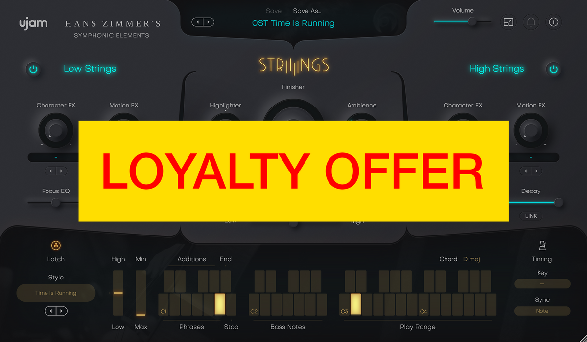 UJAM Symphonic Elements Bundle Loyalty Offer