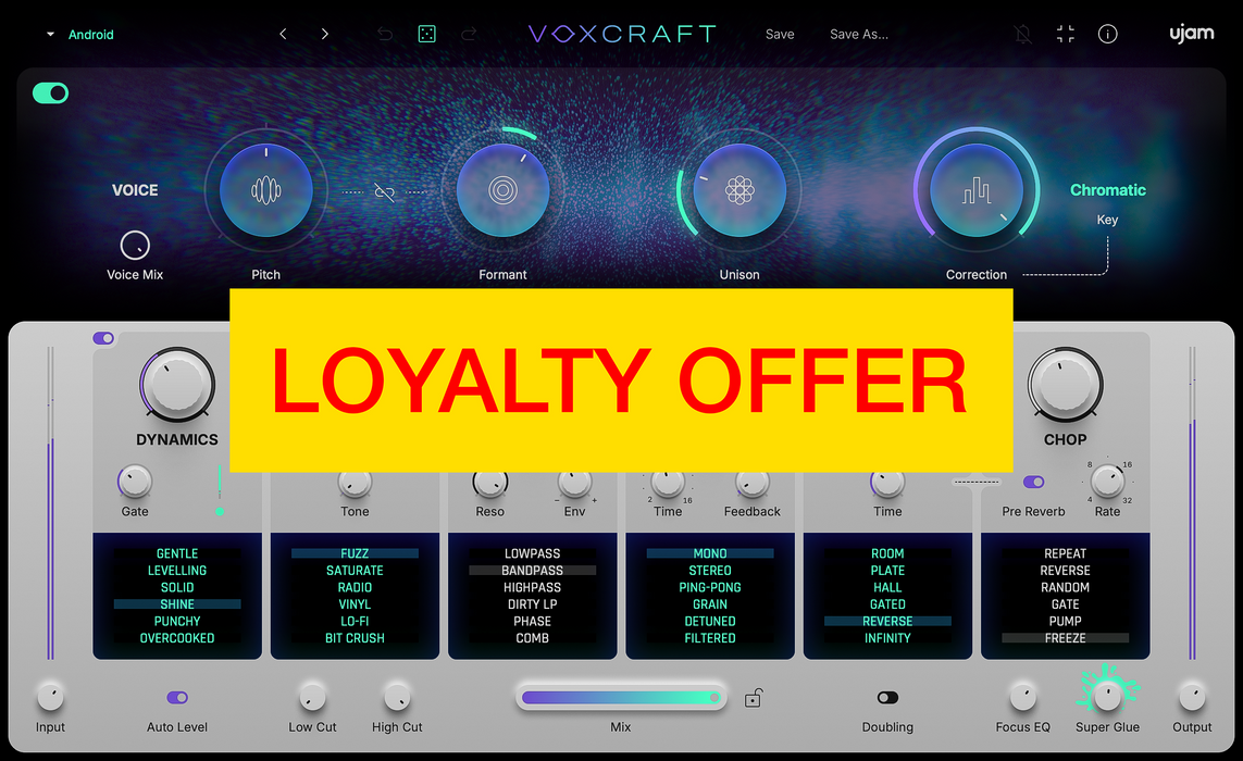 UJAM VOXCRAFT Loyalty Offer