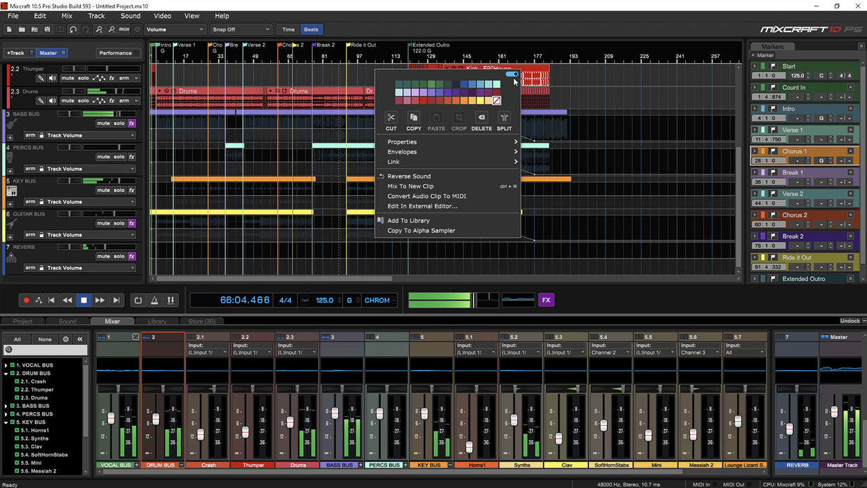 Acustica Mixcraft 10.6 Recording Studio