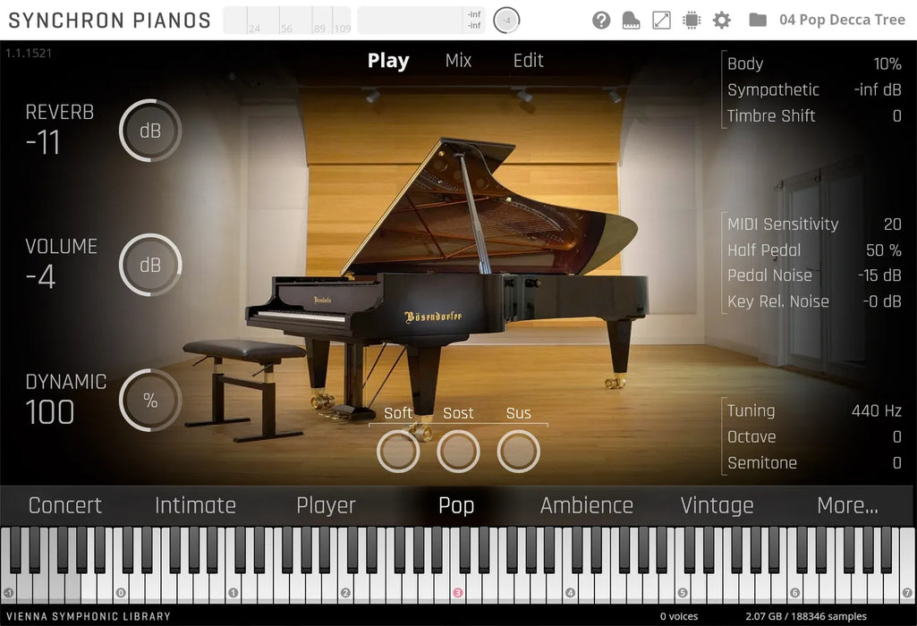 Vienna Symphonic Library Studio Bösendorfer 280VC (Standard Library)