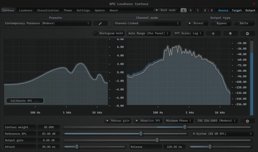 Apu Software APU Loudness Contour