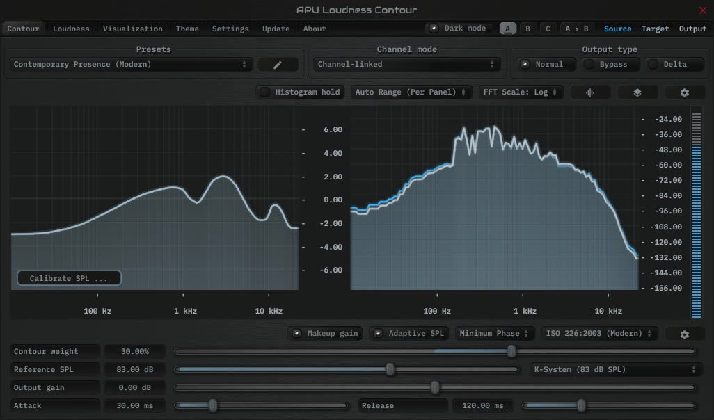 Apu Software APU Loudness Contour