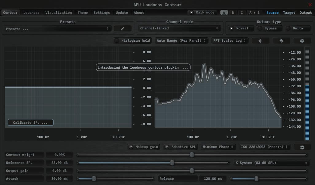 Apu Software APU Loudness Contour