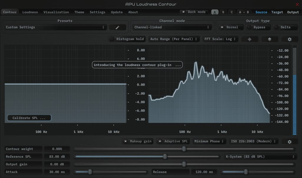 Apu Software APU Loudness Contour