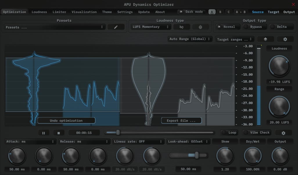 Apu Software APU Dynamics Optimizer