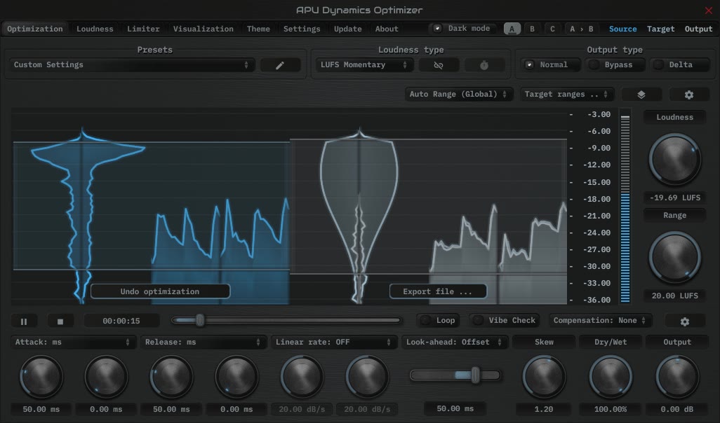 Apu Software APU Dynamics Optimizer