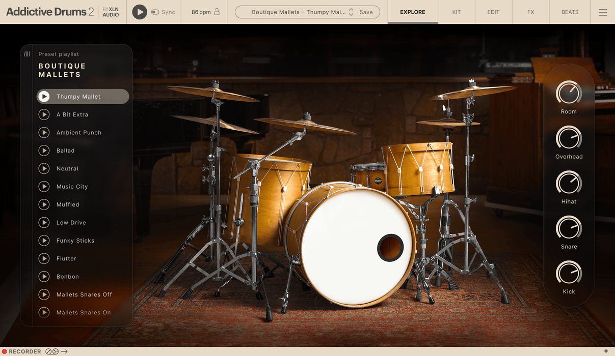 XLN Audio Addictive Drums 2: Boutique Mallets