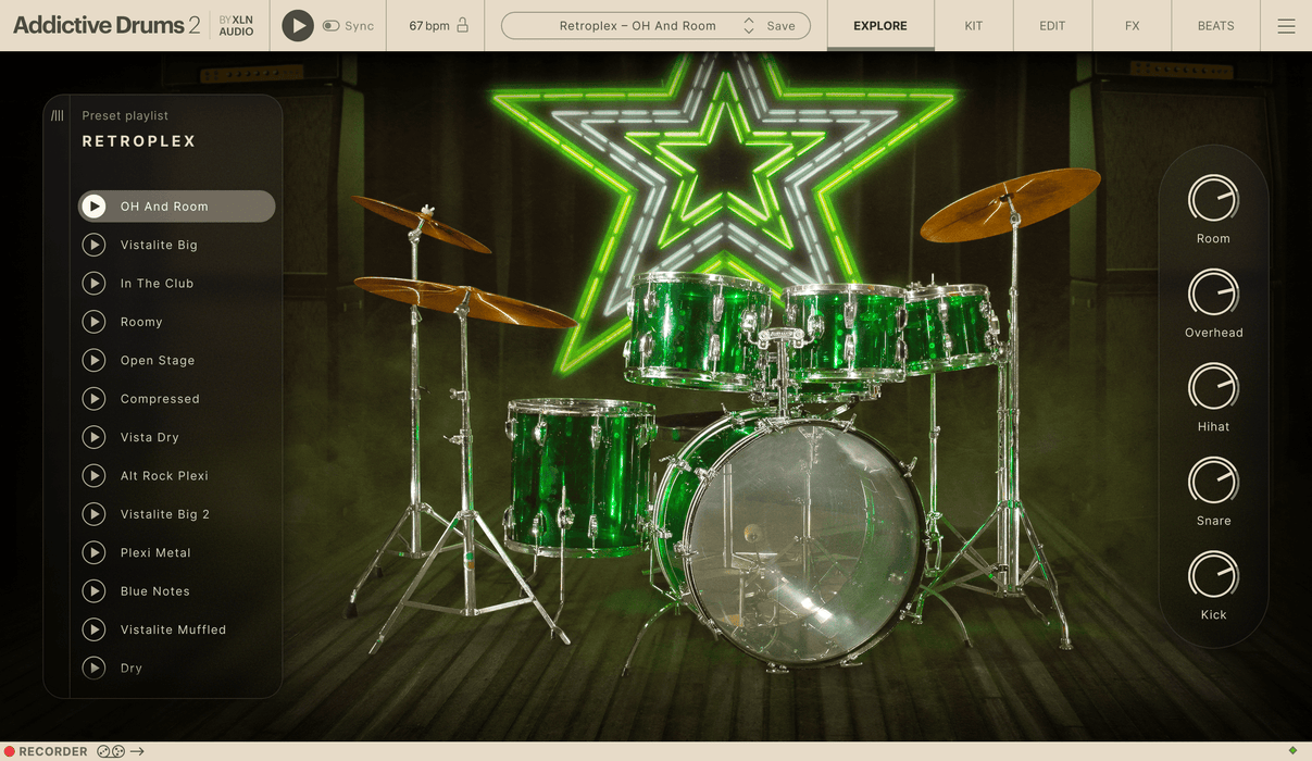XLN Audio Addictive Drums 2: Retroplex ADpak