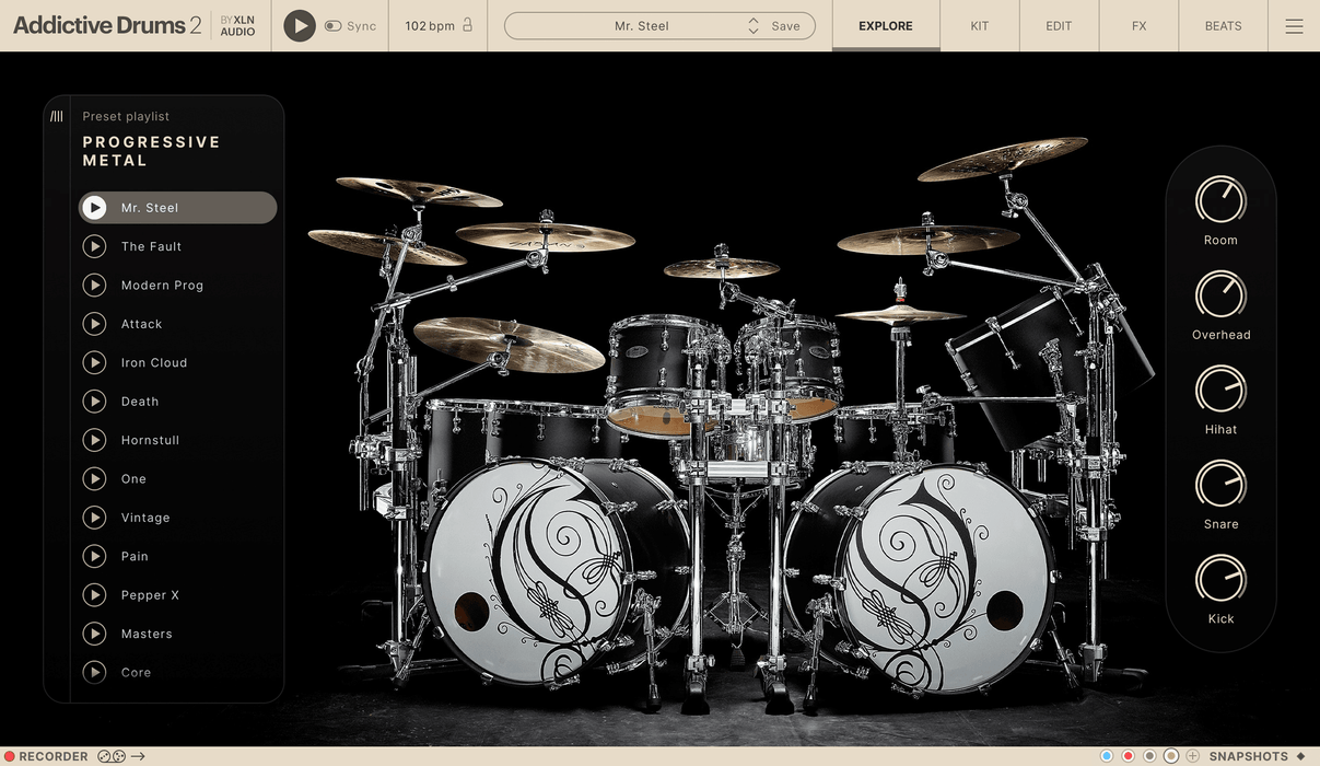 XLN Audio Addictive Drums 2: Progressive & Heavy Collection