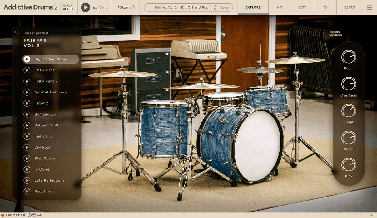 XLN Audio Addictive Drums 2: Fairfax Vol. 2 ADpak