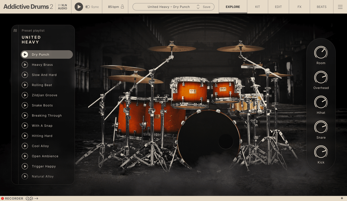 XLN Audio Addictive Drums 2: United Heavy ADpak