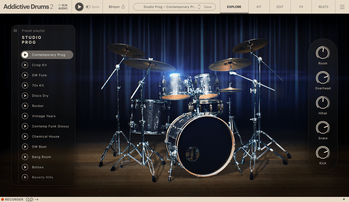 XLN Audio Addictive Drums 2: Studio Prog ADpak