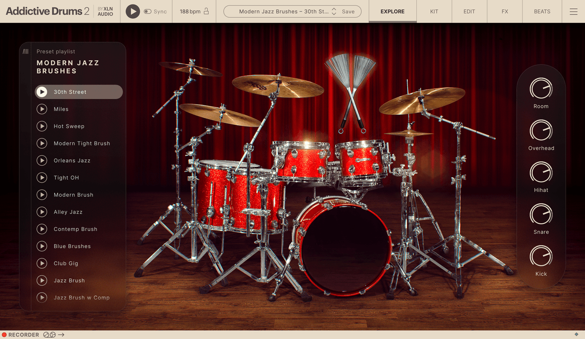 XLN Audio Addictive Drums 2: Modern Jazz Brushes ADpak
