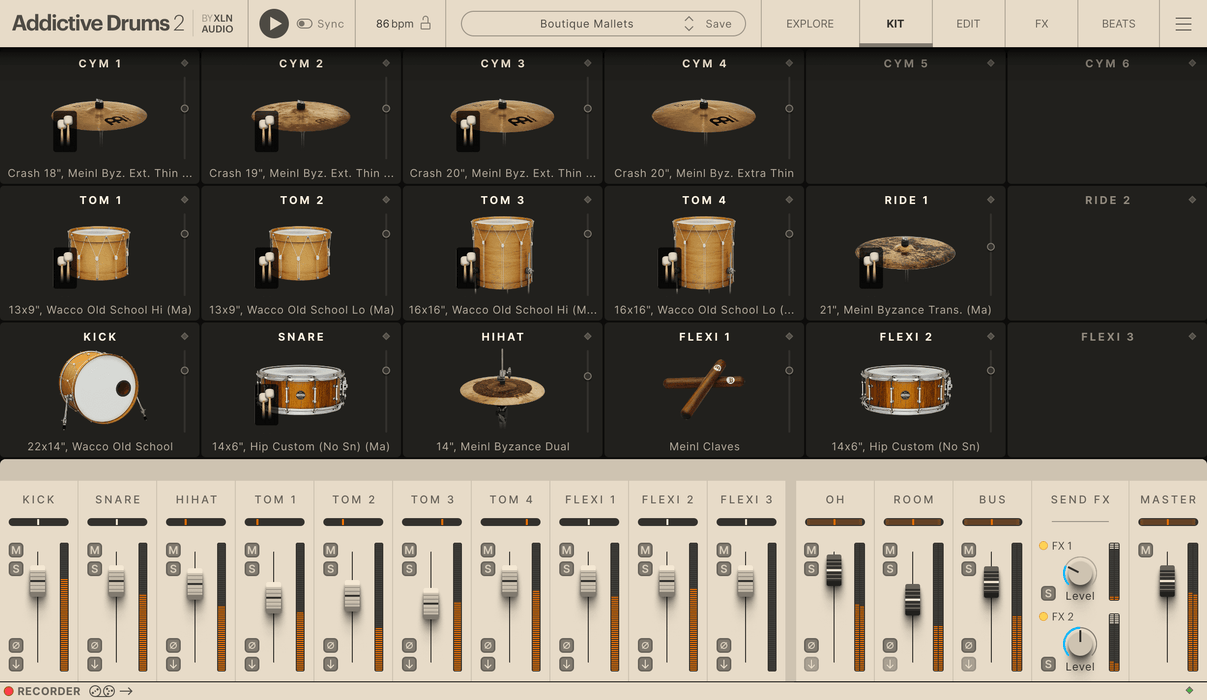 XLN Audio Addictive Drums 2: Boutique Mallets