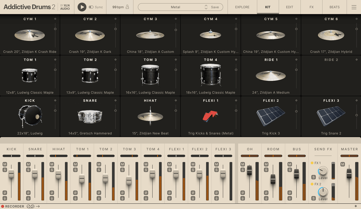 XLN Audio Addictive Drums 2: Metal ADpak