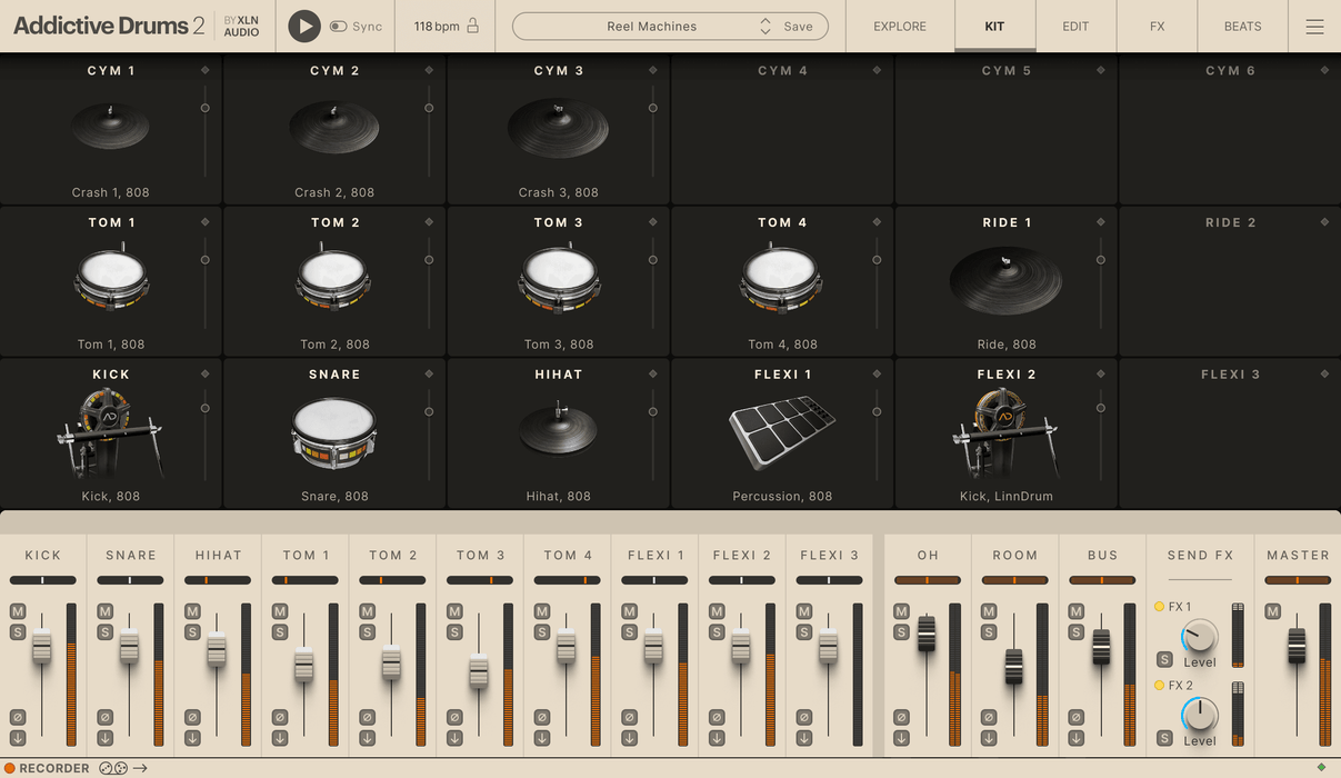 XLN Audio Addictive Drums 2: Reel Machines ADpak