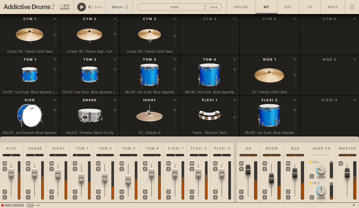 XLN Audio Addictive Drums 2: Indie ADpak