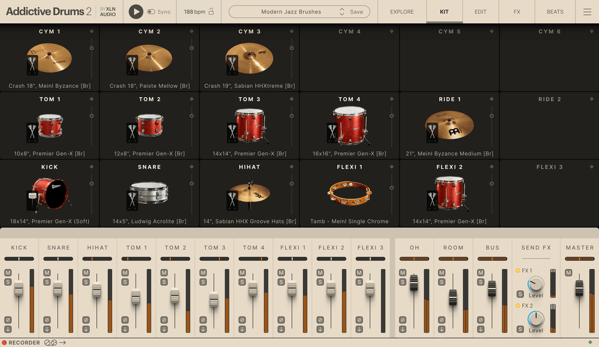 XLN Audio Addictive Drums 2: Modern Jazz Brushes ADpak