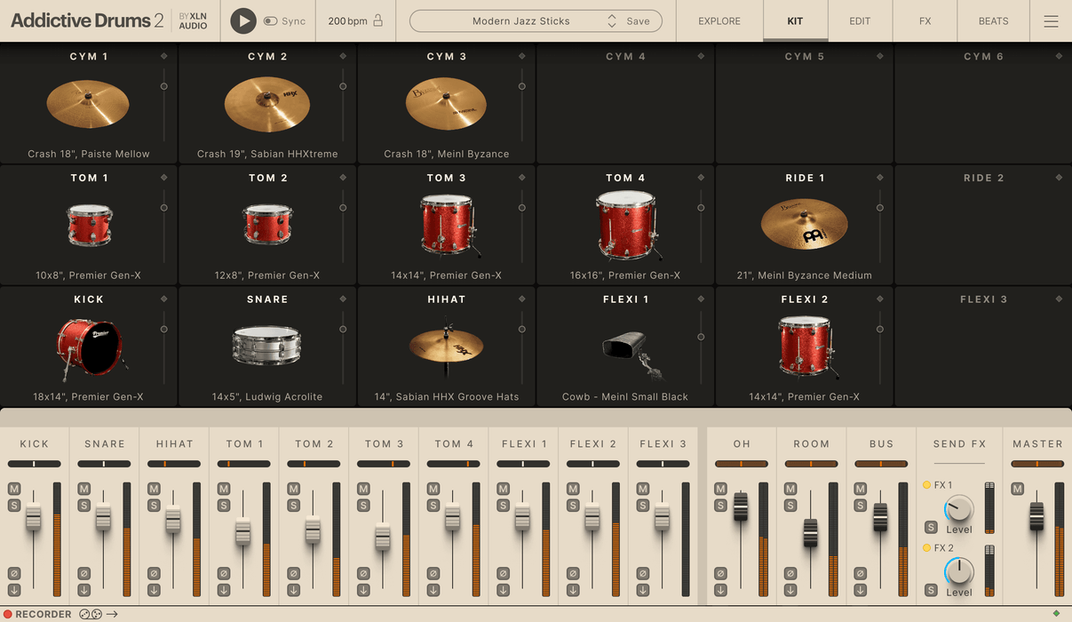 XLN Audio Addictive Drums 2: Modern Jazz Sticks ADpak